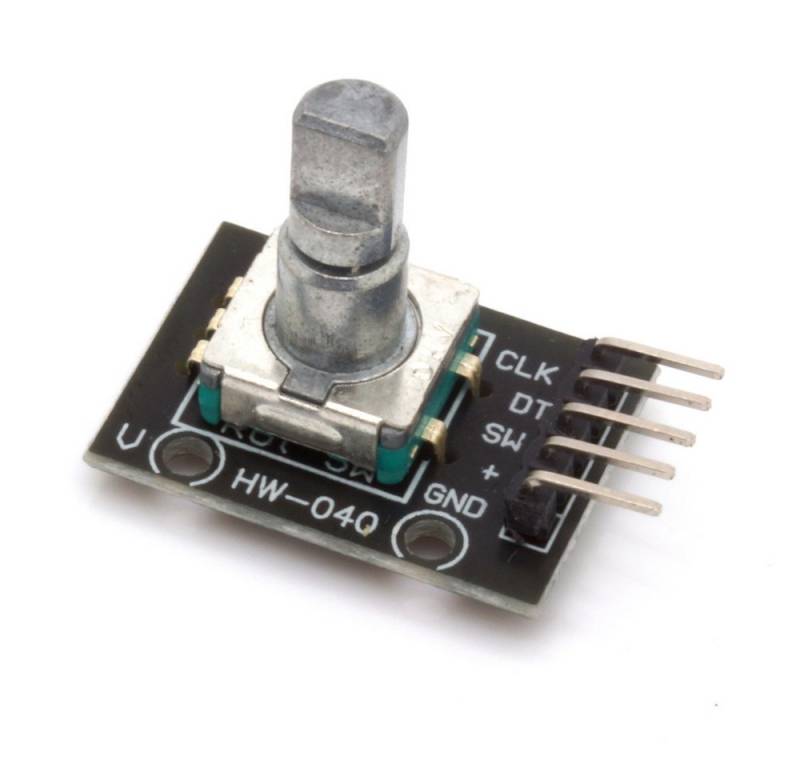 BerryBase Schalter Drehregler / Rotary Encoder mit Breakoutboard, ohne Gewinde und Mutter von BerryBase