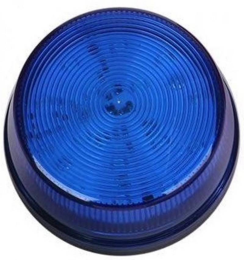 BerryBase Sensor LED Signalleuchte, blinkend, ø70mm, 12V DC - Farbe: blau von BerryBase