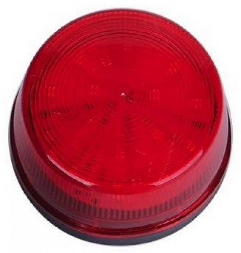 BerryBase Sensor LED Signalleuchte, blinkend, ø70mm, 12V DC - Farbe: rot von BerryBase