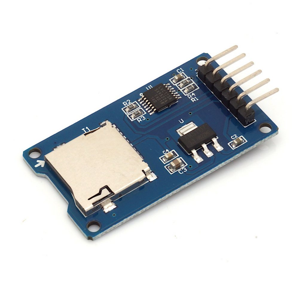 BerryBase Sensor Micro SD Card Reader Modul mit SPI Schnittstelle BerryBase Sensor Micro SD Card Reader Modul mit SPI Schnittstelle von BerryBase