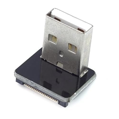 BerryBase USB 2.0 Typ A Stecker, nach oben gewinkelt, für DIY USB Kabel von BerryBase
