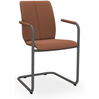 Bert Plantagie TARA FREISCHWINGER COMFY 824C Stuhl rund Gestell mit offener Armlehne von Bert Plantagie