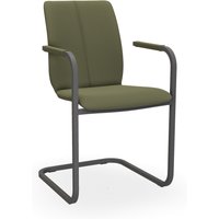 Bert Plantagie TARA FREISCHWINGER COMFY 827C Stuhl eckig Gestell mit offener Armlehne von Bert Plantagie