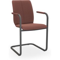 Bert Plantagie TARA FREISCHWINGER COMFY 827C Stuhl eckig Gestell mit offener Armlehne von Bert Plantagie