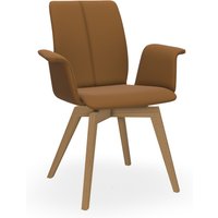 Bert Plantagie TARA WOOD COMFY 835C Stuhl mit Armlehne breit geschlossen gepolstert von Bert Plantagie