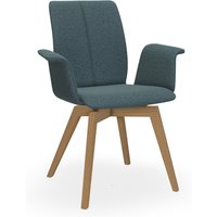Bert Plantagie TARA WOOD COMFY 835C Stuhl mit Armlehne breit geschlossen gepolstert von Bert Plantagie