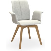 Bert Plantagie TARA WOOD COMFY 835C Stuhl mit Armlehne breit geschlossen gepolstert von Bert Plantagie