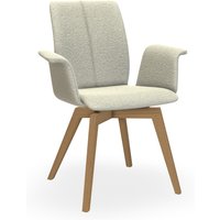 Bert Plantagie TARA WOOD COMFY 835C Stuhl mit Armlehne breit geschlossen gepolstert von Bert Plantagie