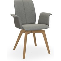 Bert Plantagie TARA WOOD COMFY 835C Stuhl mit Armlehne breit geschlossen gepolstert von Bert Plantagie