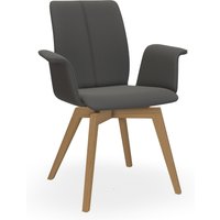 Bert Plantagie TARA WOOD COMFY 835C Stuhl mit Armlehne breit geschlossen gepolstert von Bert Plantagie