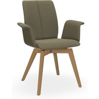 Bert Plantagie TARA WOOD COMFY 835C Stuhl mit Armlehne breit geschlossen gepolstert von Bert Plantagie