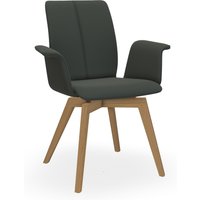 Bert Plantagie TARA WOOD COMFY 835C Stuhl mit Armlehne breit geschlossen gepolstert von Bert Plantagie