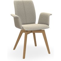 Bert Plantagie TARA WOOD COMFY 835C Stuhl mit Armlehne breit geschlossen gepolstert von Bert Plantagie