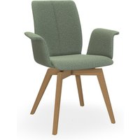 Bert Plantagie TARA WOOD COMFY 835C Stuhl mit Armlehne breit geschlossen gepolstert von Bert Plantagie