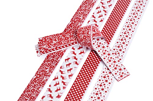 Papierstreifen "Scandinavian X-Mas", 15 mm, 48 Streifen von Gebrüder Bertels