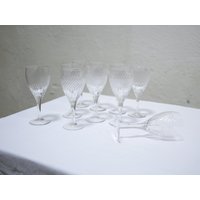 Set Aus 10 Vintage-Kristall-Wassergläsern Set Aus 10 Vintage-Kristall-Wassergläsern von BertheetHypolite