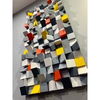 Acoustic Panel Holz Wandkunst - 3D Wand Dekor 5. Hochzeitstag Geschenk Wall Decor Sound Diffuser Art Acoustic Panel Holz Wandkunst - 3D Wand Dekor 5. Hochzeitstag Geschenk Wall Decor Sound Diffuser Art von BertiesBlocks