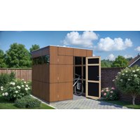 BERTILO Gartenhaus "HPL 1, in verschiedenen Farben", Fassaden-HPL in Architekturqualität, witterungsbeständig, farbstabil von Bertilo
