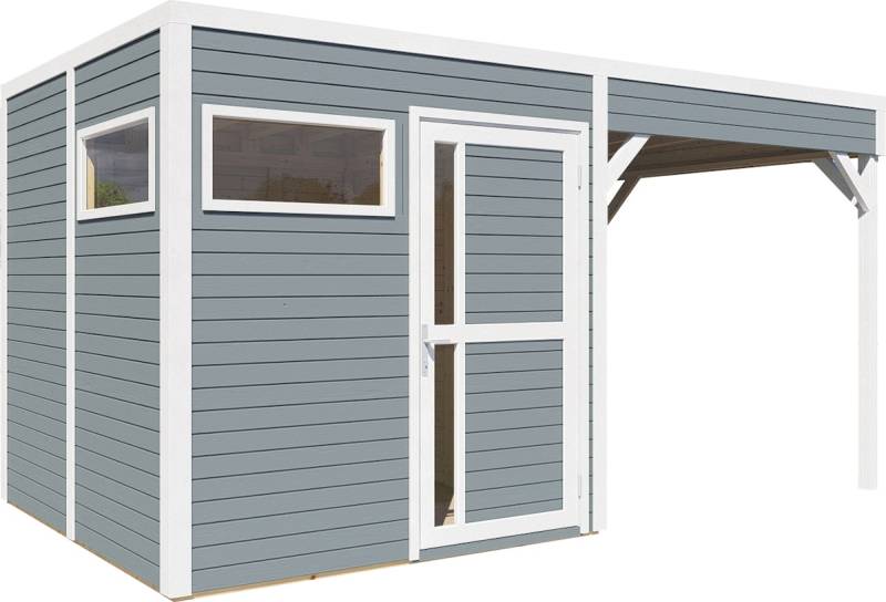 Bertilo Gartenhaus Cubus 2 Lounge - 19 mm grau von Bertilo