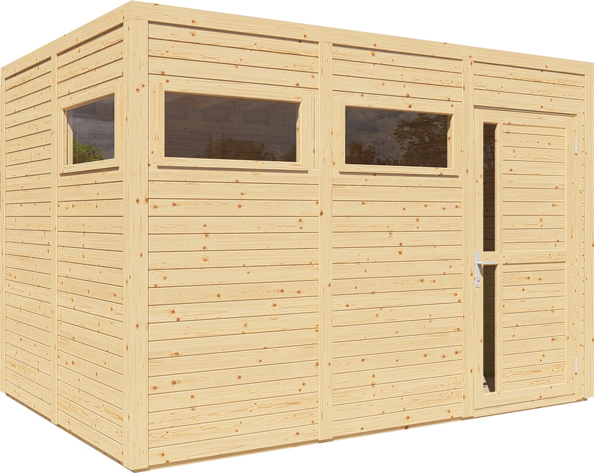 Bertilo Gartenhaus Cubus 3 - 19 mm naturbelassen Bertilo Gartenhaus Cubus 3 - 19 mm naturbelassen von Bertilo