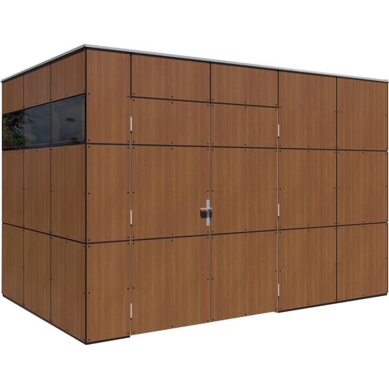 Bertilo Gartenhaus HPL 2 Italian Walnut 345 cm x 229 cm FSC® von Bertilo