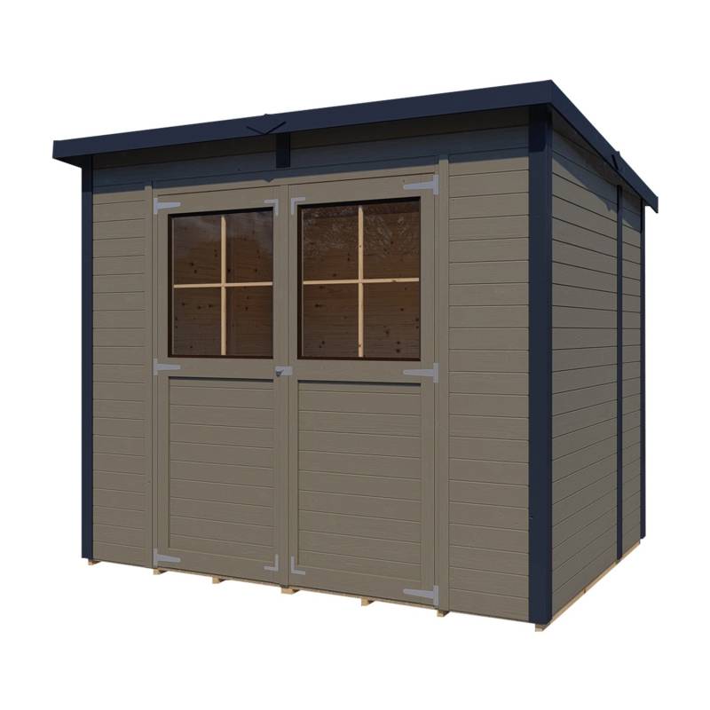 Bertilo Gerätehaus Castano 3 Beige 239 cm x 180 cm FSC® von Bertilo