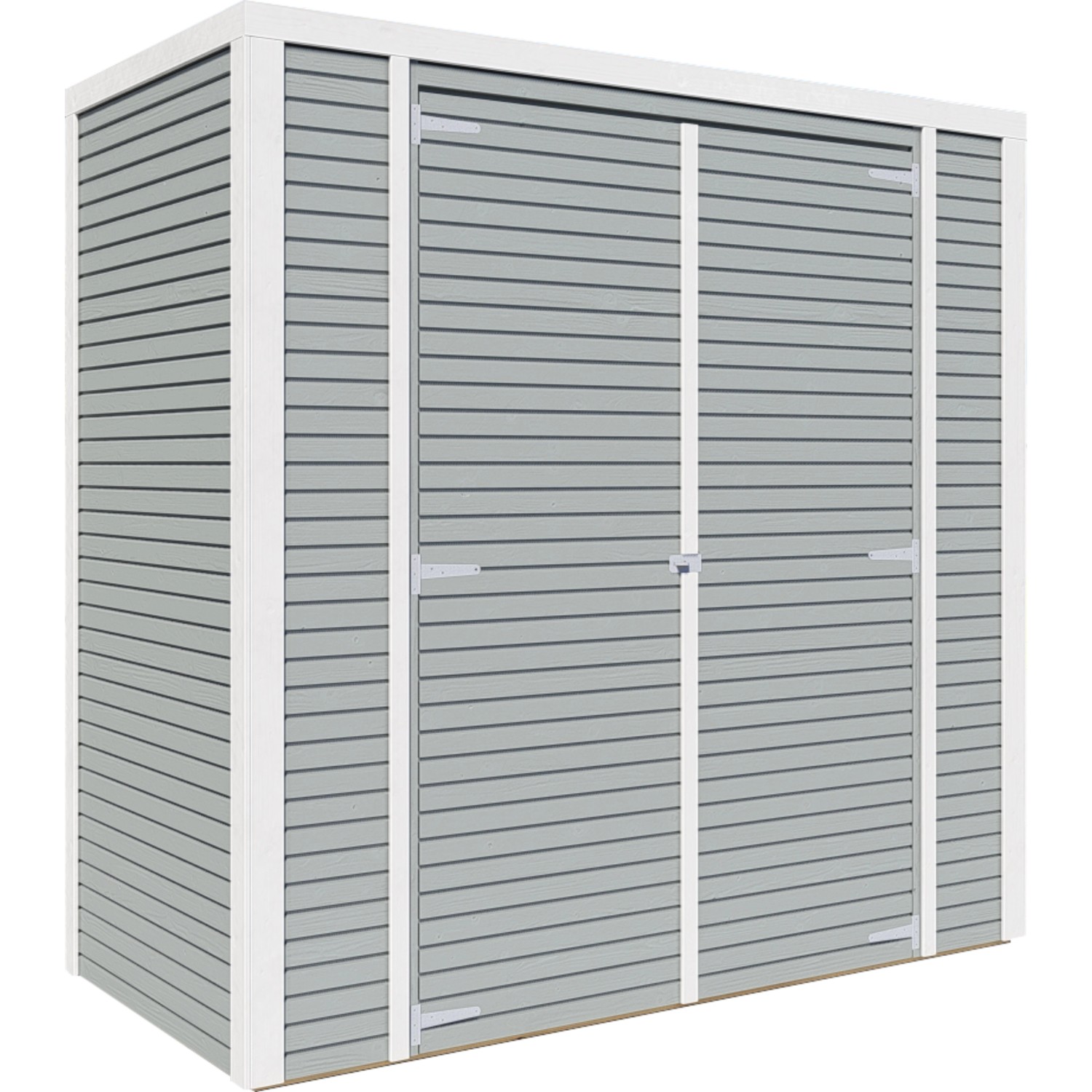 Bertilo Holz-Gartenhaus Box 1 Grau 208 cm x 103 cm FSC® von Bertilo