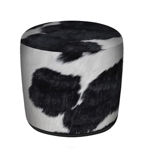 Bertoni Hocker Sitzhocker Pouf für Balkon & Garten Puff Codura Wetterfest 40 x 40 cm Garten Sitzsack Outdoor & Indoor Runder Sitzpouf mit abnehmbarem Bezug Waschbar Kuh von Bertoni