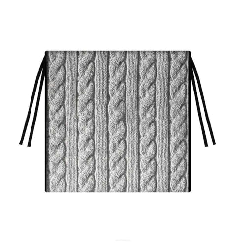 Bertoni Sitzkissen Gartenstuhl Stuhlkissen Outdoor Codura Wasserdicht 40 x 40 cm Sitzauflage Gartenmöbel Abnehmbarer Bezug Waschbar Braid Tip von Bertoni