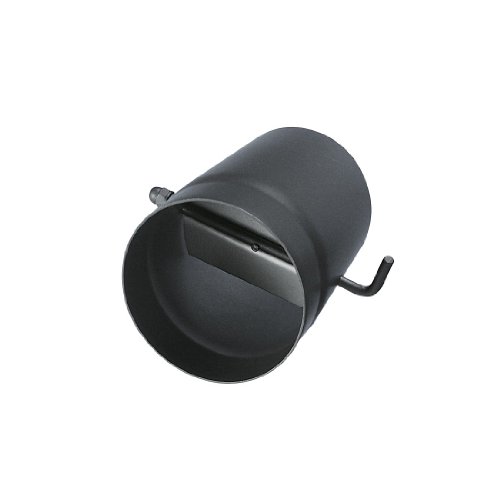Rauchrohr Rohr m.Sperrer 0,25m ø 120 schwarz #310 2mm von Bertrams