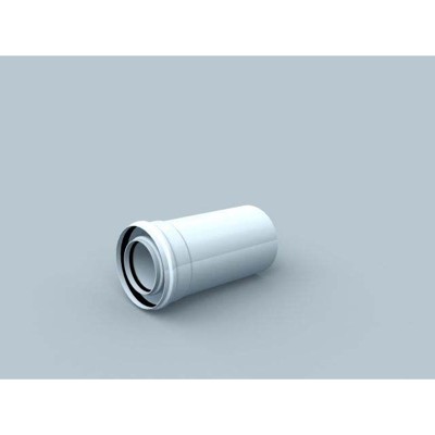 Rohr Polyline LAS 1000mm, DN 80/125, innen, weiß von Bertrams