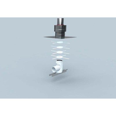 Standardbausatz 1 Polyline EW starr DN 80, Schachtmontage, Mündung VA von Bertrams