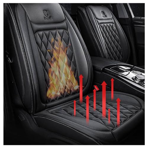 BesBet SitzzubehöR Einstellbar 12v 12v Autoteile rutschfest Warm MäNnergeschenk 12v für Fahrersitz Vorne 1 Packung von BesBet