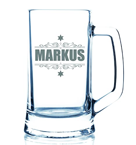Beschdstoff Bierkrug mit Gravur - Bierglas 0,5 Liter personalisiert mit Name - Geschenk für Männer Beschdstoff Bierkrug mit Gravur - Bierglas 0,5 Liter personalisiert mit Name - Geschenk für Männer von Beschdstoff