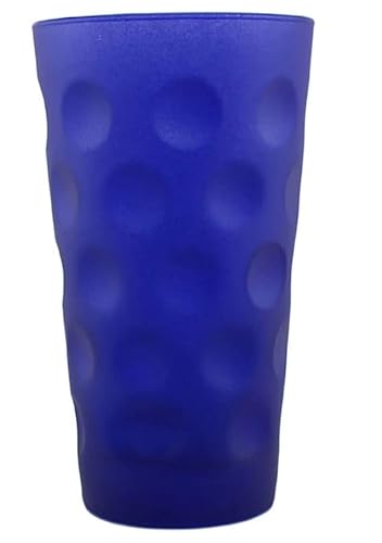 Beschdstoff Dubbeglas blau matt 0,5 Liter - Farbige Dubbegläser - für Weinschorle - (Dubbeglas Shop) von Beschdstoff