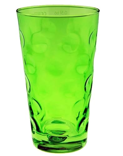 Beschdstoff Dubbeglas grün glanz 0,5 Liter - Farbige Dubbegläser - für Weinschorle - (Dubbeglas Shop) von Beschdstoff