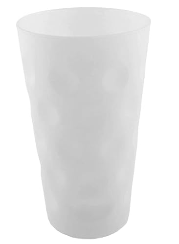 Beschdstoff Dubbeglas weiss matt 0,5 Liter - Farbige Dubbegläser - für Weinschorle - (Dubbeglas Shop) von Beschdstoff