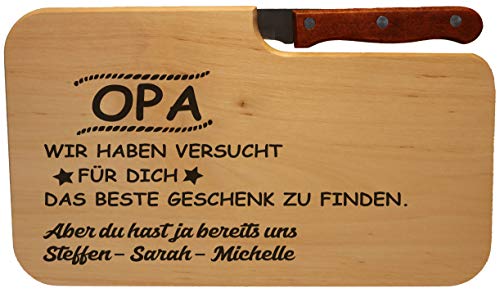 Beschdstoff - Schneidebrett - Opa Frühstücksbrettchen - Wir haben versucht das beste Geschenk zu finden von Beschdstoff