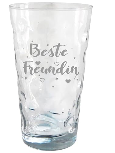 Dubbeglas klar mit Gravur | Beste Freundin Dubbeglas | 500ml Volumen | Dubbeglas als Geschenk von Beschdstoff