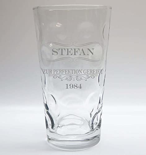 Dubbeglas mit Gravur 0,5 Liter | Pfälzer Geburtstag Schoppenglas | Name & Alter von Beschdstoff