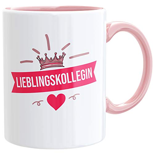 Lieblingskollegin Tasse - Für die beste Kollegin im Büro - Arbeit I Geschenk für Arbeitskollegin I Keramik I Farbe: Rosa - Weiß Lieblingskollegin Tasse - Für die beste Kollegin im Büro - Arbeit I Geschenk für Arbeitskollegin I Keramik I Farbe: Rosa - Weiß von Beschdstoff