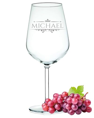 Weinglas graviert mit Wunschname Gravur | Weinglas-Name|Personalisiertes Weinglas mit Namen|Rotweinglas personalisiert Geburtstag |Geschenkidee Weinglas von Beschdstoff