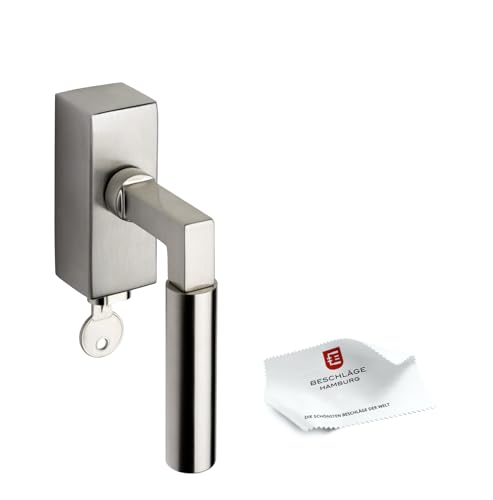 Beschläge Hamburg | Abschließbarer Fenstergriffe Fensterbeschlag | GRO Prime DK 20-44ZAMAK ABS | Antike Dreh-Kipp Fensterklinke mit 90° Raster | Fensterhebel in matt vernickelt/Edelstahl matt Beschläge Hamburg | Abschließbarer Fenstergriffe Fensterbeschlag | GRO Prime DK 20-44ZAMAK ABS | Antike Dreh-Kipp Fensterklinke mit 90° Raster | Fensterhebel in matt vernickelt/Edelstahl matt von Beschläge Hamburg