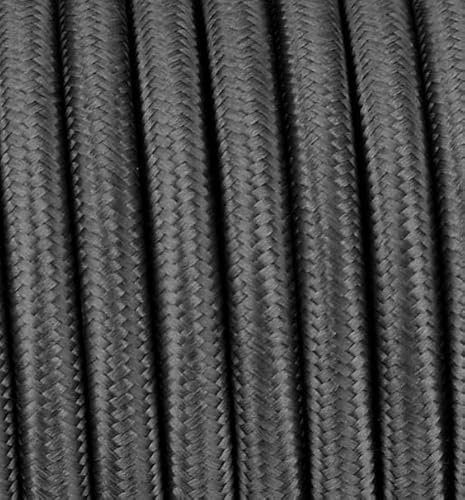50 Meter 3 - adrig Textilkabel Stoffkabel Pendelleitung Lampenkabel Textile Cable 3x0,75 3G0,75 Graphit Anthrazit Grau rund 50 Meter 3 - adrig Textilkabel Stoffkabel Pendelleitung Lampenkabel Textile Cable 3x0,75 3G0,75 Graphit Anthrazit Grau rund von Beschle
