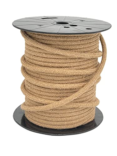 Textilkabel Jute (Hanf) [2x1,5] 50 Meter 2 - adrig Stoffkabel Pendelleitung Lampenkabel Textile Cable 2G1,5 von Beschle