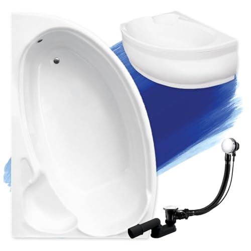 BADLAND Badewanne Original Weiß Acryl Wanne Eckbadewanne FINEZJA 170x110 Links KOMPLETTSET SET mit Weiß Acrylschürze + Füßen und Exklusive Chrom Automatik Ablaufgarnitur Made in EU 4in1 BADLAND Badewanne Original Weiß Acryl Wanne Eckbadewanne FINEZJA 170x110 Links KOMPLETTSET SET mit Weiß Acrylschürze + Füßen und Exklusive Chrom Automatik Ablaufgarnitur Made in EU 4in1 von Besco