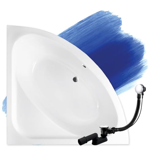 BADLAND Badewanne Original Weiß Acryl Wanne Eckbadewanne LUKSJA 148x148 KOMPLETTSET SET + Füßen und Exklusive Chrom Automatik Ablaufgarnitur Made in EU 3in1 BADLAND Badewanne Original Weiß Acryl Wanne Eckbadewanne LUKSJA 148x148 KOMPLETTSET SET + Füßen und Exklusive Chrom Automatik Ablaufgarnitur Made in EU 3in1 von Besco