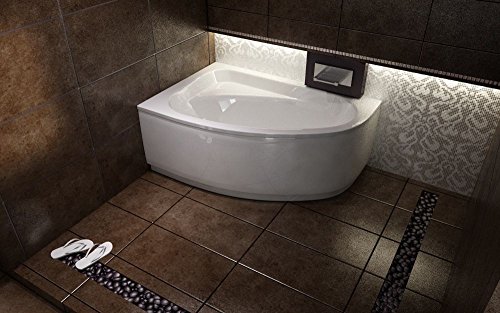 Besco Offset Corner Bath *Cornea* Space Saver 1400 x 800 mm with Front Panel and Legs *Left Hand* 10 Years Warranty Besco Offset Corner Bath *Cornea* Space Saver 1400 x 800 mm with Front Panel and Legs *Left Hand* 10 Years Warranty von Besco