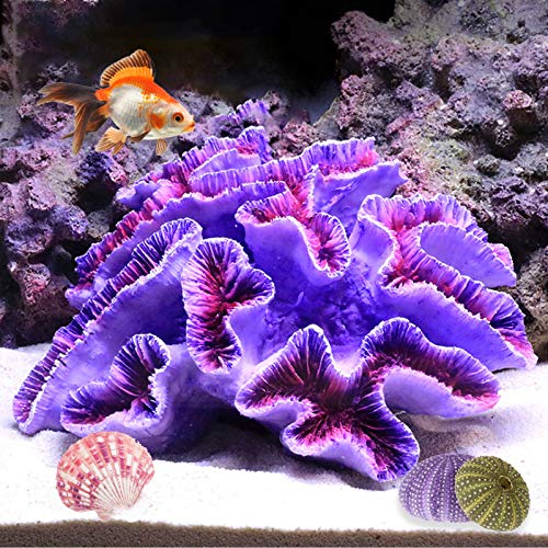 Besimple Aquarium-Korallen-Ornamente, Dekoration für Aquarien, Landschaft, Violett von Besimple
