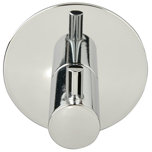 Beslagsboden Single Haken Design selbstklebend Edelstahl poliert, Silber, 48 mm von SMEDBO